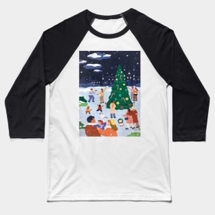 Winters Night Baseball T-Shirt